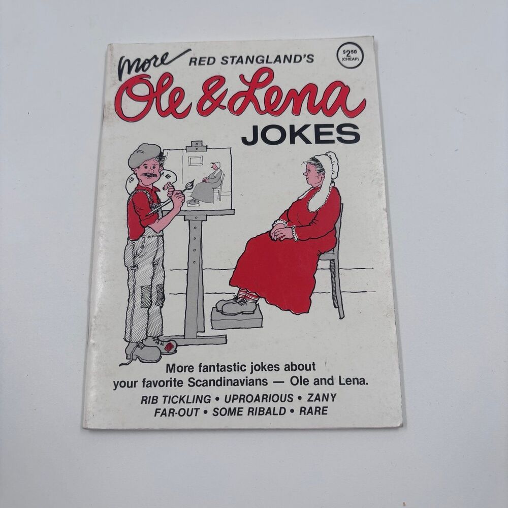 More Ole & Lena Jokes Red Stangland Scandinavian Humor Vintage 1987 Book